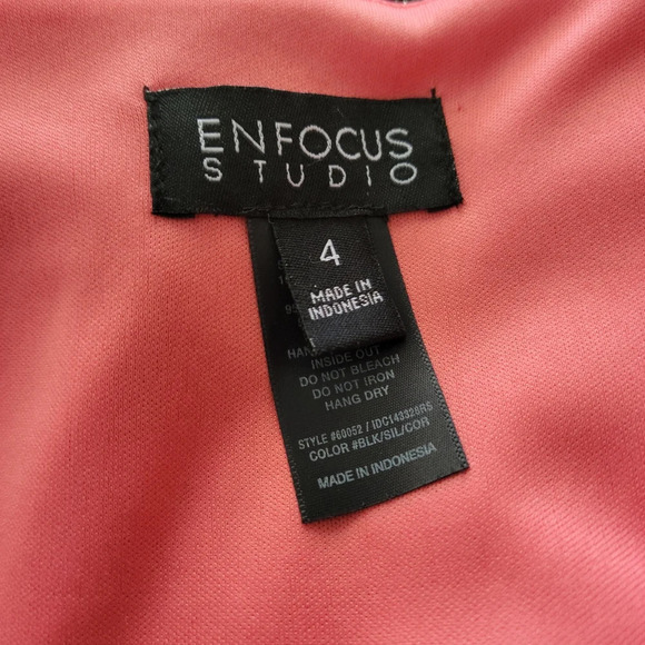 EnFocus Studio Sleeveless A-Line Dress / Size 4 - Picture 6 of 7
